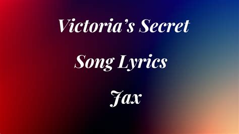 i know victoria's secret song lyrics|who wrote victoria's secret song.